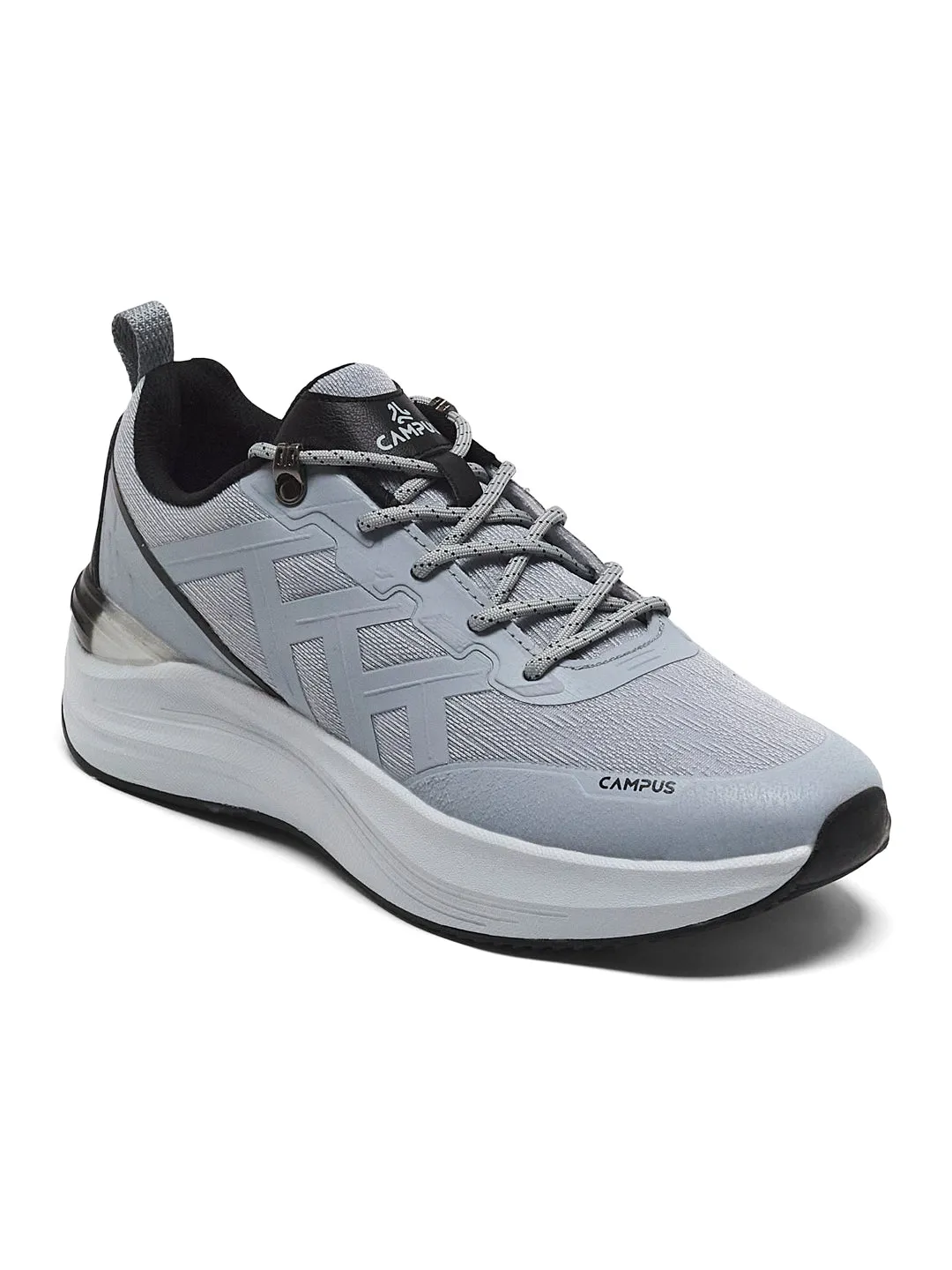TRICK Grey Men's Running Shoes sold by Campus Shoes product image thumbnail 2