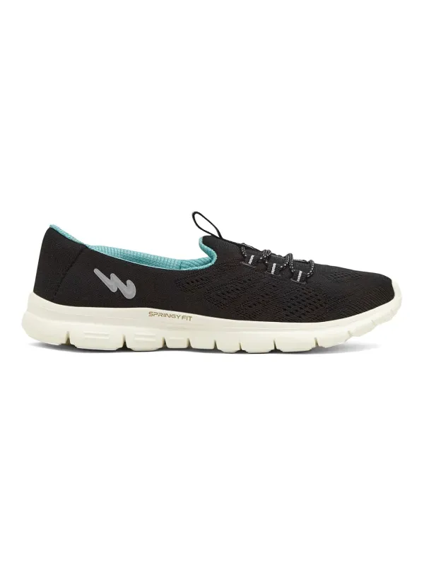 SAFFRON Black Women's Walking Shoes sold by Campus Shoes