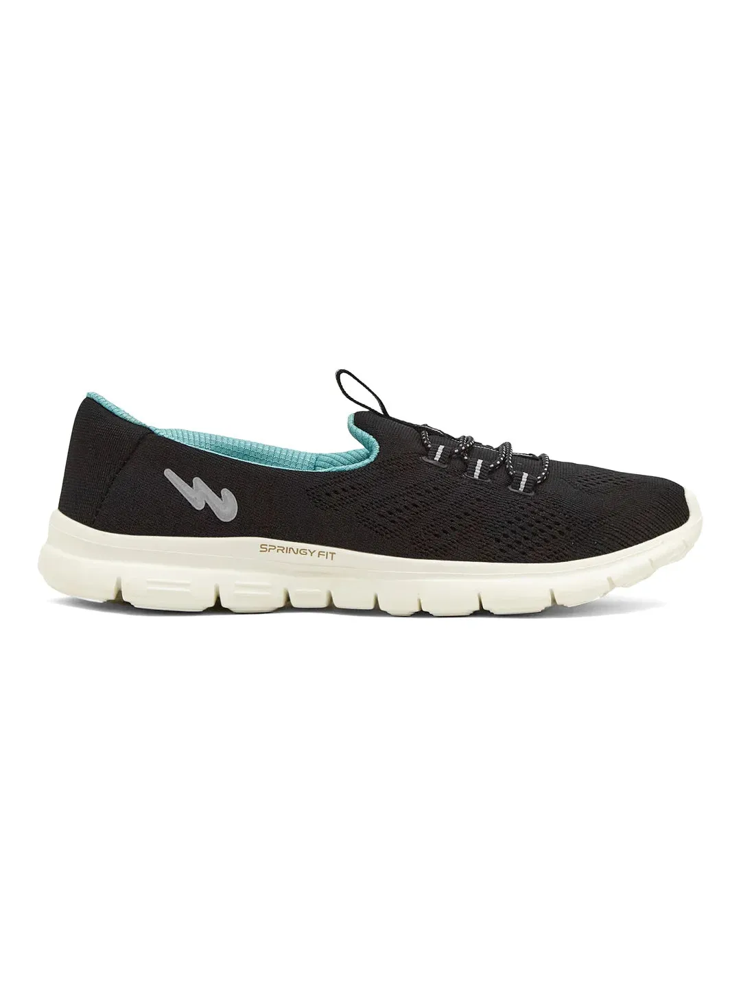SAFFRON Black Women's Walking Shoes sold by Campus Shoes