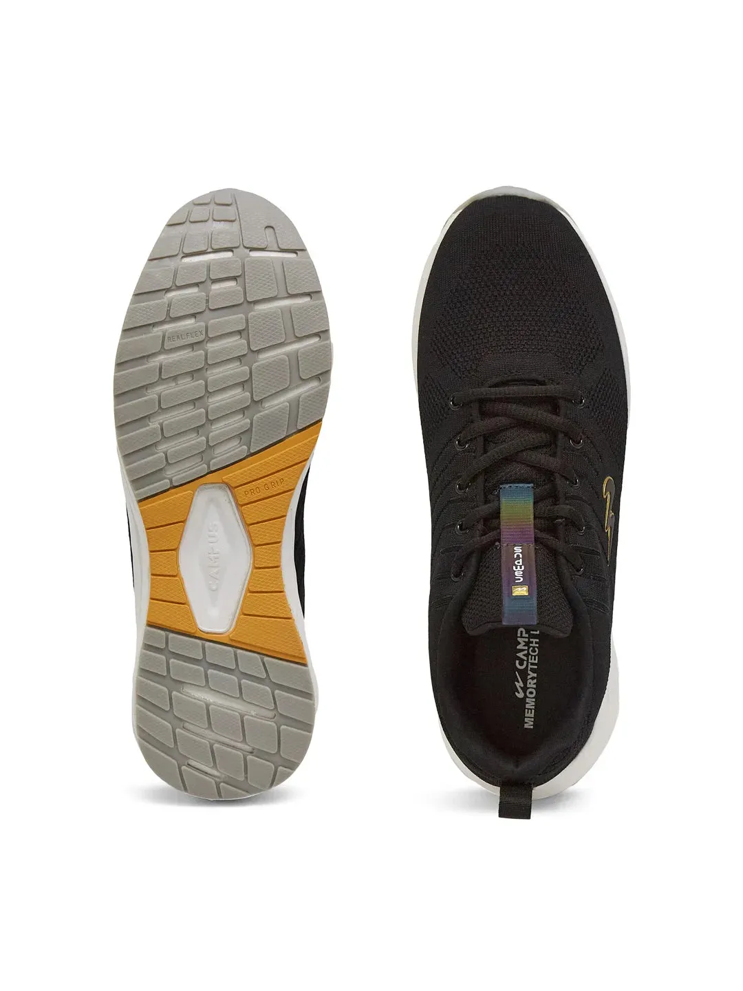HELIX PRO Black Men's Running Shoes sold by Campus Shoes product image thumbnail 4