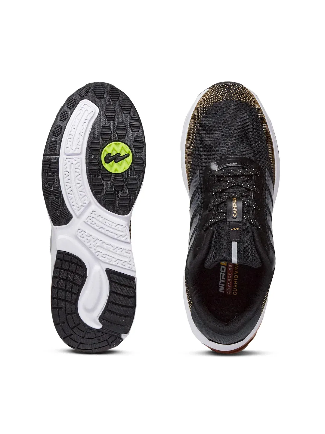 MOLAR Black Men's Running Shoes sold by Campus Shoes product image thumbnail 4