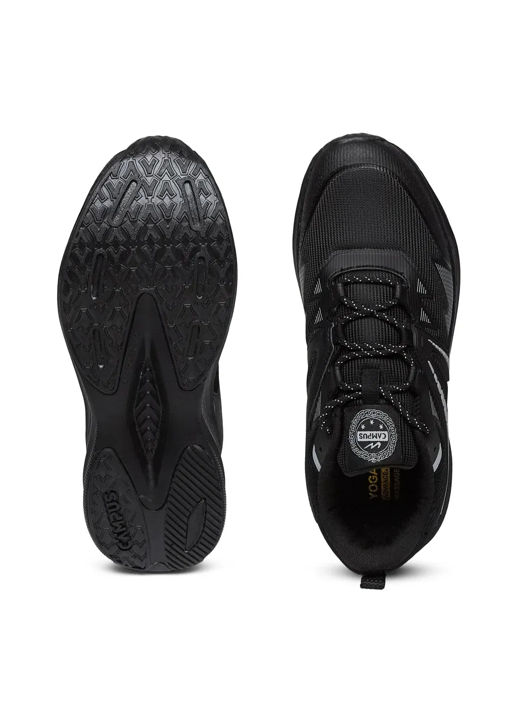 CUSTOM Black Men's Running Shoes sold by Campus Shoes product image thumbnail 4