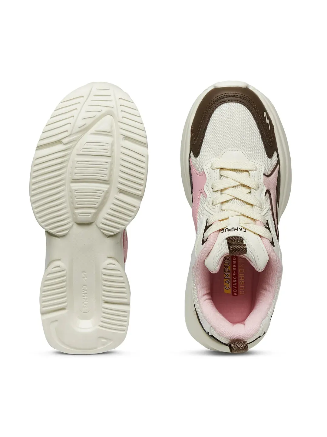LODGE Off White Women's Sneakers sold by Campus Shoes product image thumbnail 4