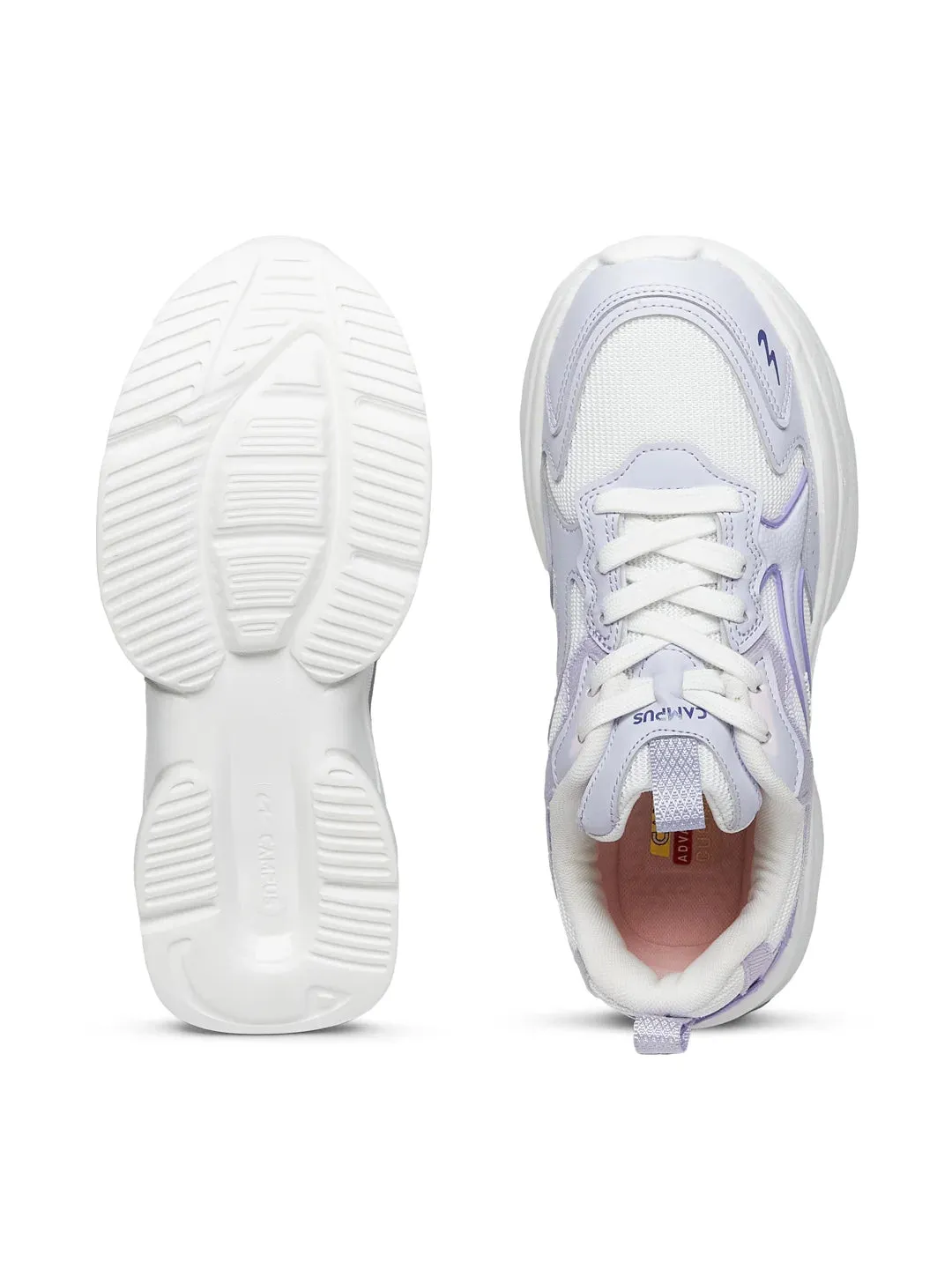 LODGE White Women's Sneakers sold by Campus Shoes product image thumbnail 4