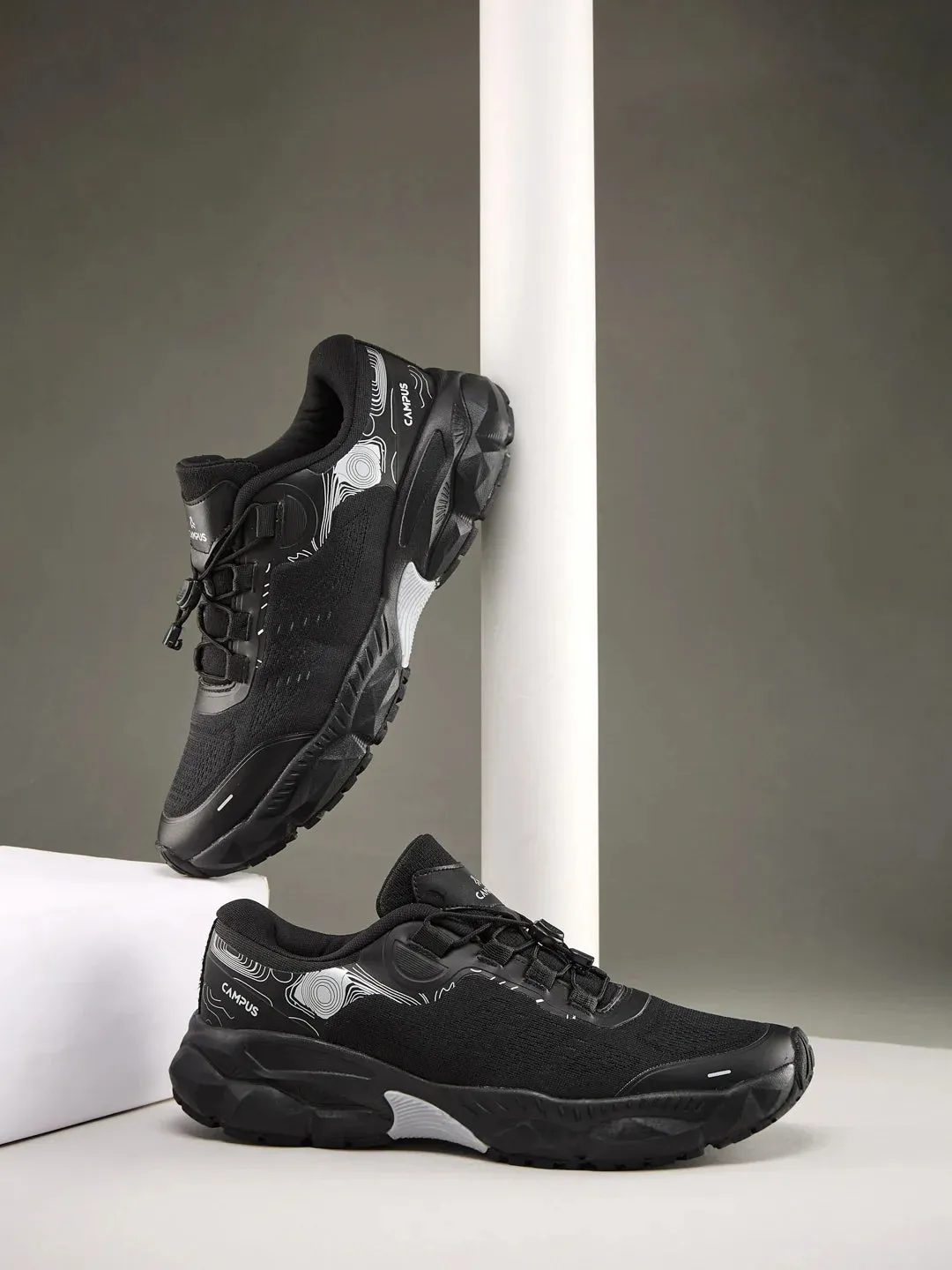 GAMBO Black Men's Sneakers sold by Campus Shoes