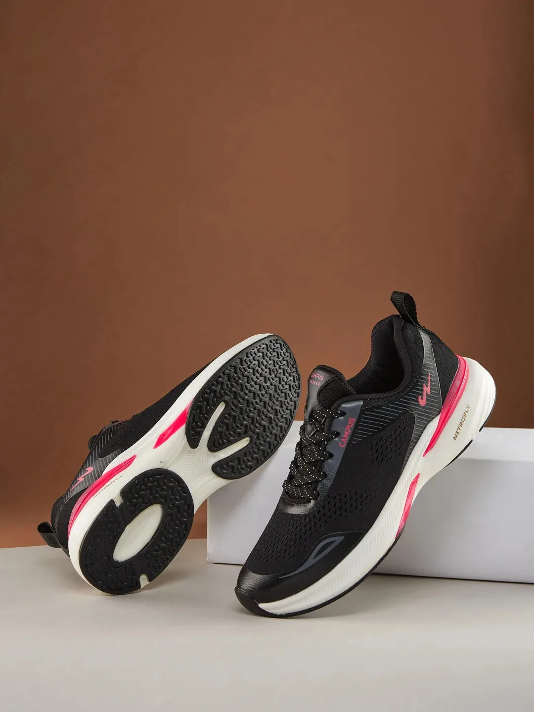 SERA Black Women's Running Shoes sold by Campus Shoes