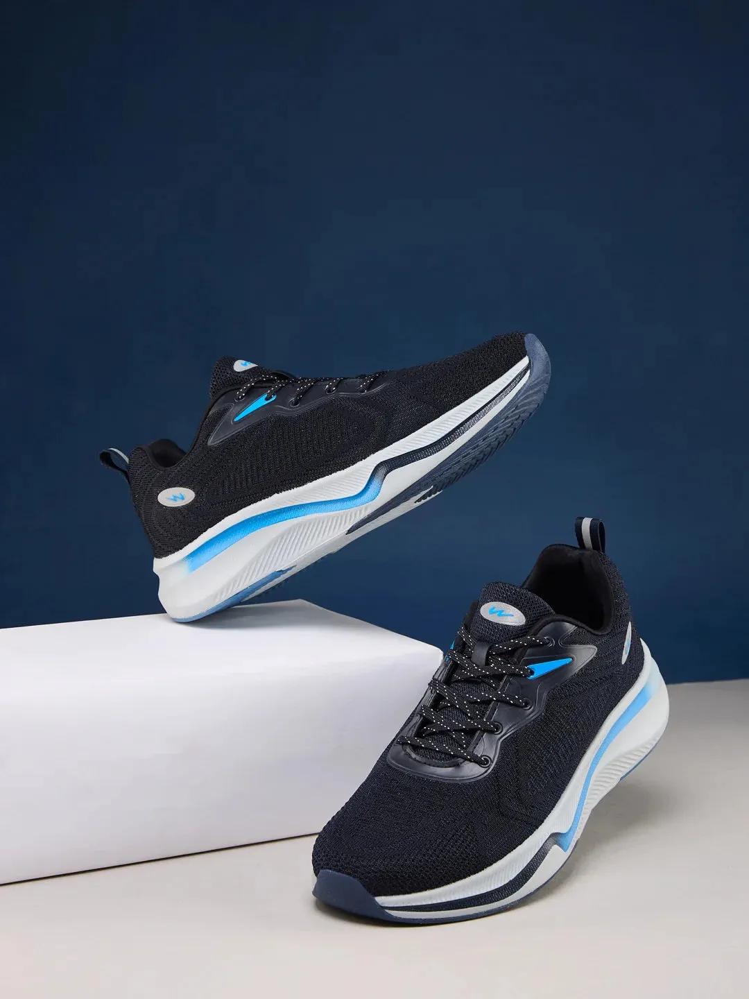 GRETTA Navy Men's Running Shoes sold by Campus Shoes