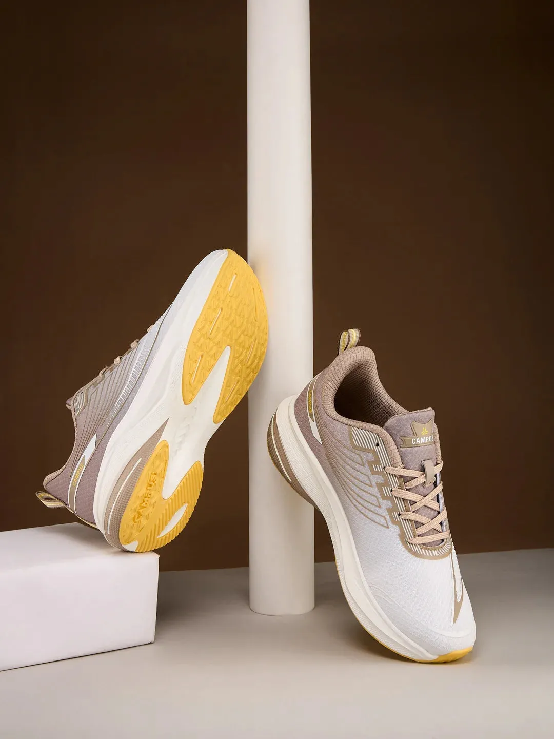 DRIVO White Men's Running Shoes sold by Campus Shoes