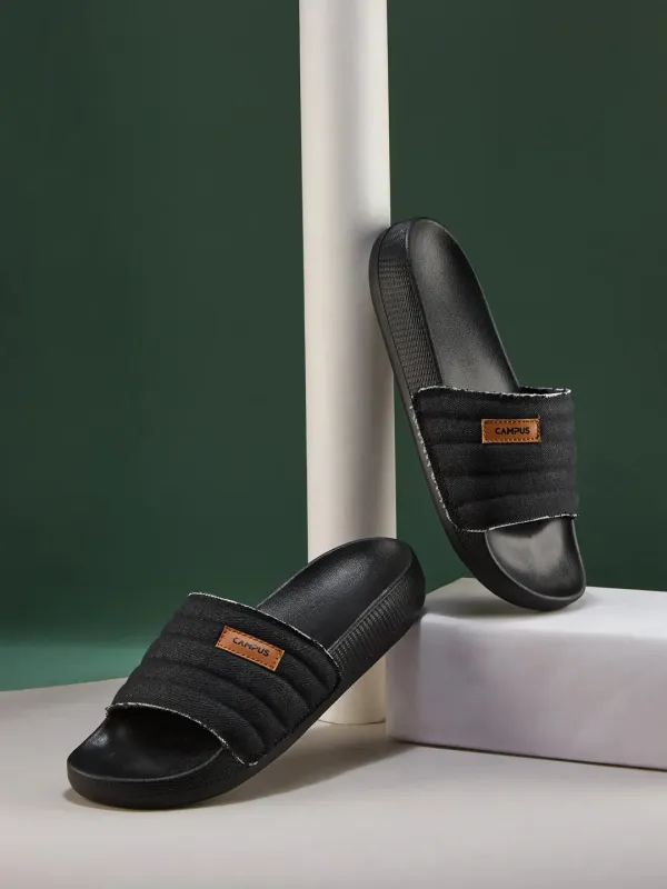 SL-473 Black Men's Slides sold by Campus Shoes
