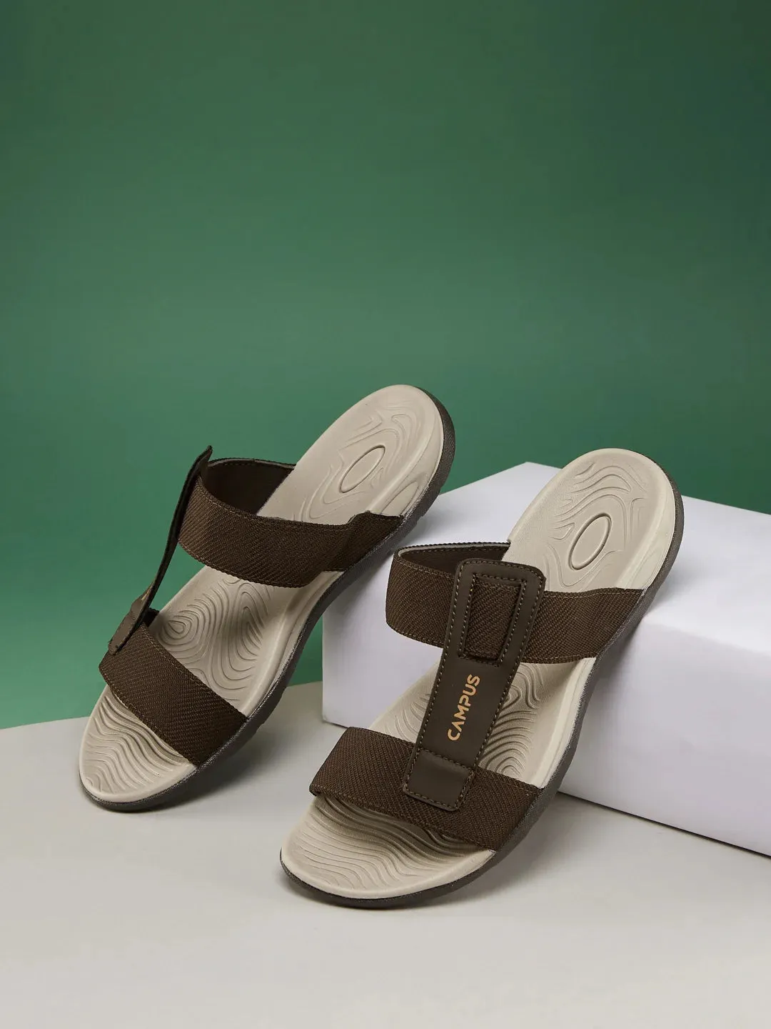 GC-22166 Brown Men's Sandals sold by Campus Shoes