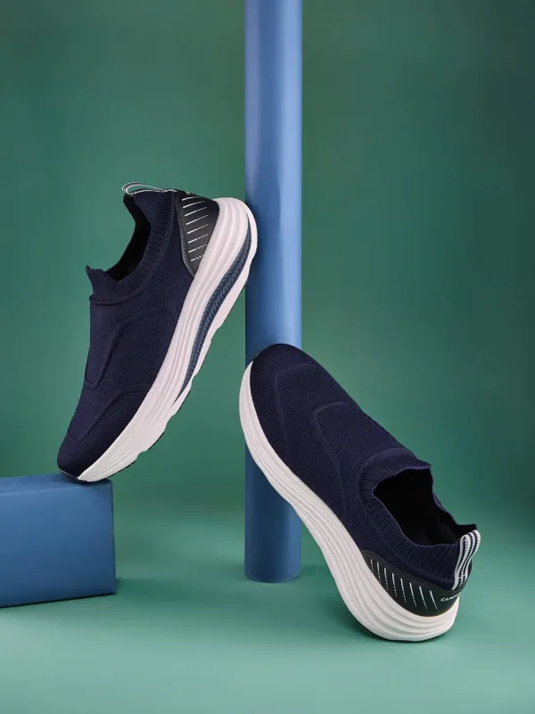 HOOP Navy Men's Walking Shoes sold by Campus Shoes