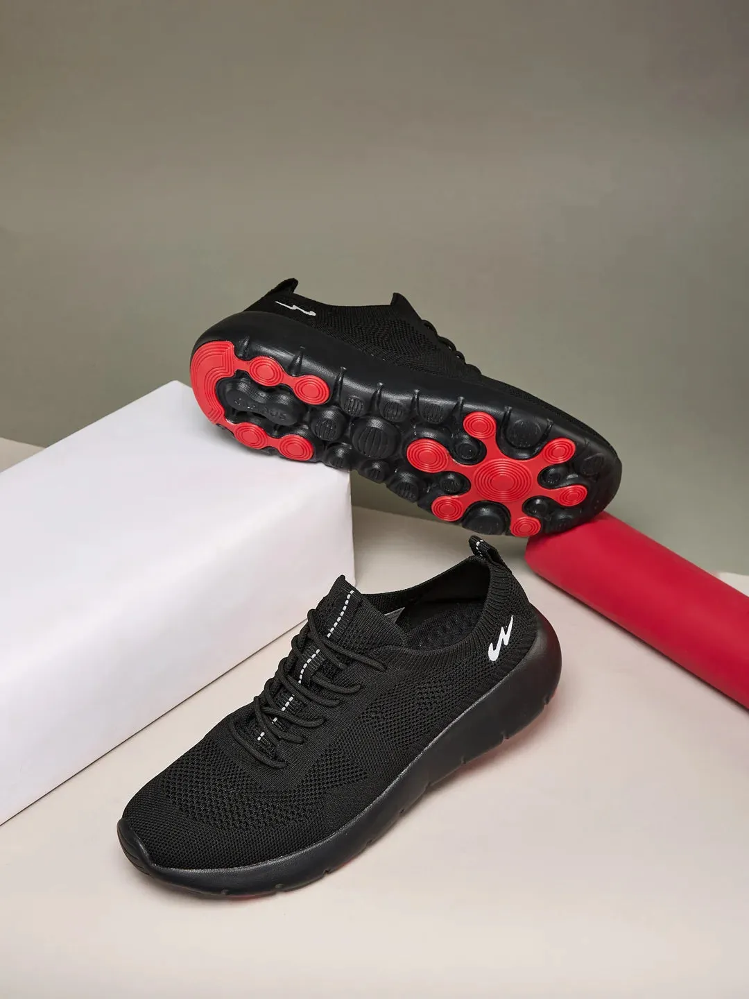 ADEL Black Men's Walking Shoes sold by Campus Shoes