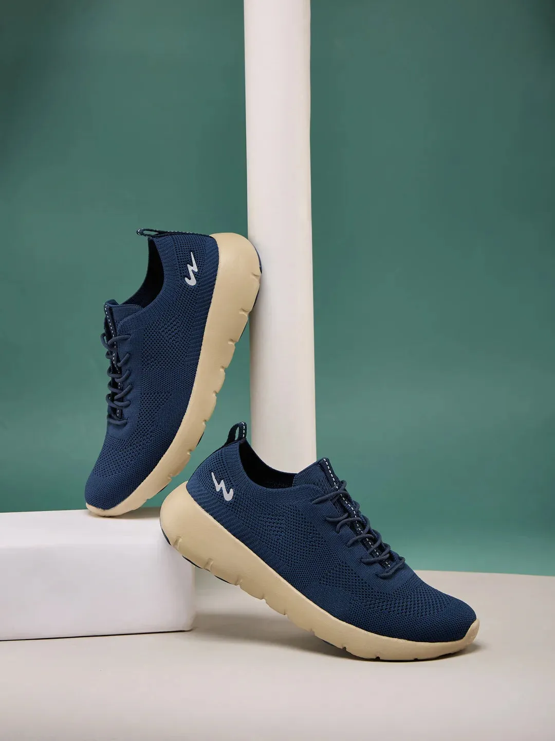 ADEL Navy Men's Walking Shoes sold by Campus Shoes