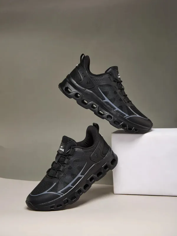 NECTER Black Men's Running Shoes sold by Campus Shoes