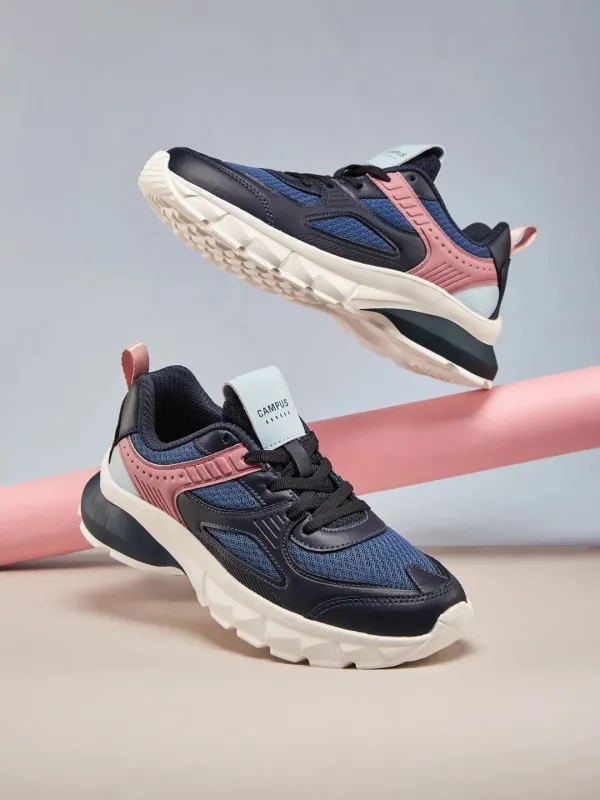 TRINO Navy Women's Sneakers sold by Campus Shoes