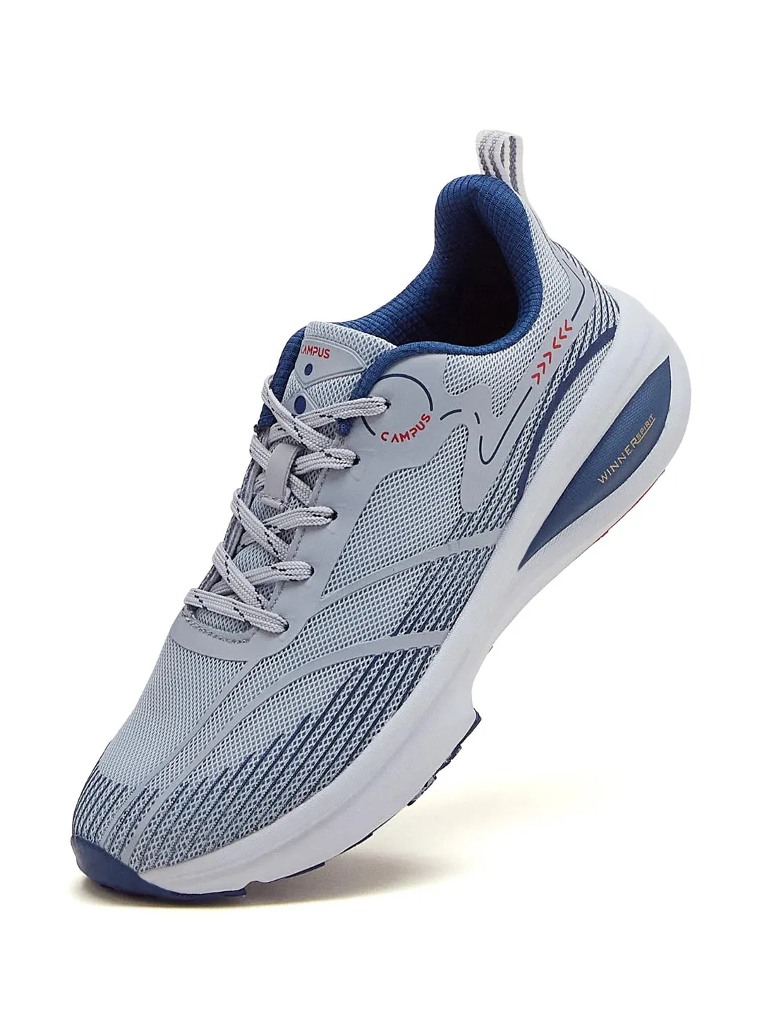 GLITCH Grey Men's Running Shoes sold by Campus Shoes product image thumbnail 3