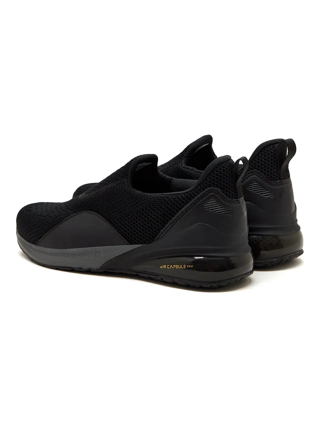 CROWD Black Men's Walking Shoes sold by Campus Shoes product image thumbnail 5