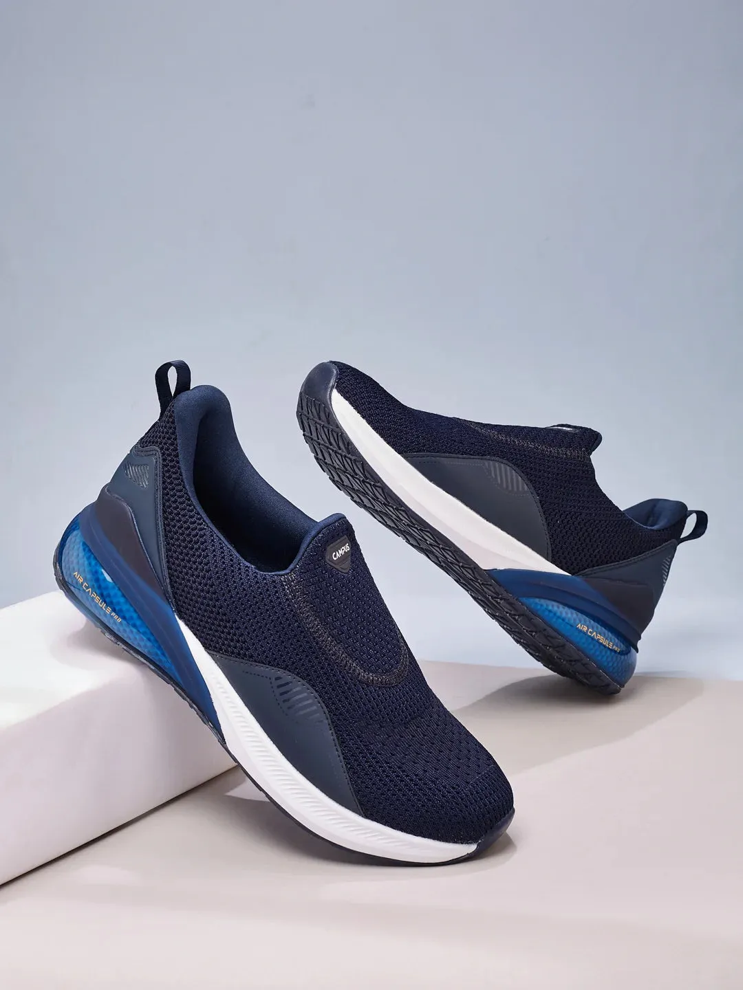 CROWD Navy Men's Walking Shoes sold by Campus Shoes