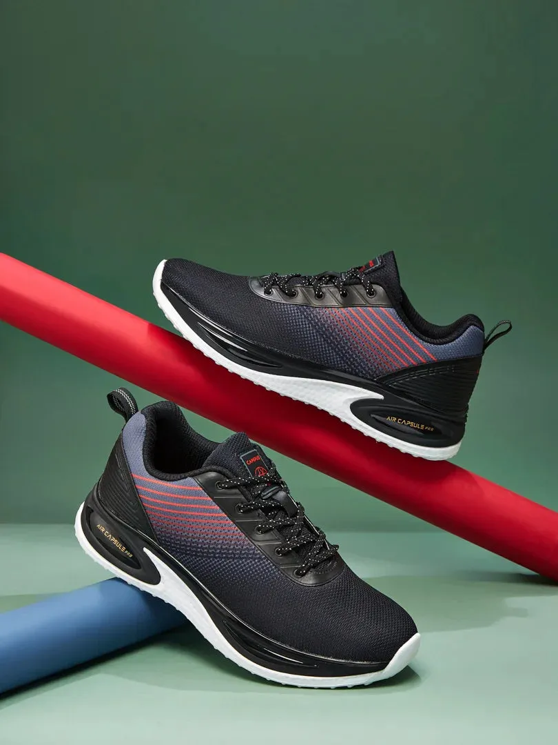 CLASH Black Men's Running Shoes sold by Campus Shoes