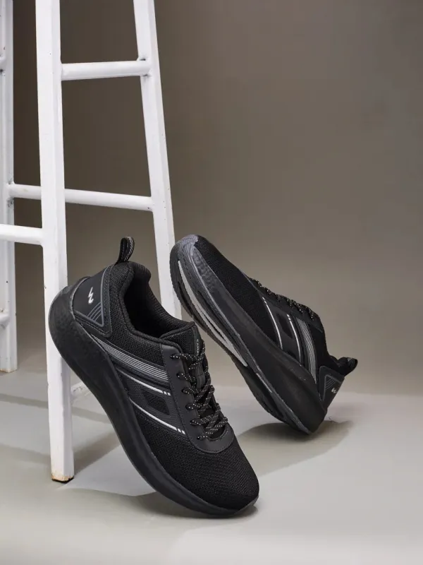 COAST Black Men's Running Shoes sold by Campus Shoes