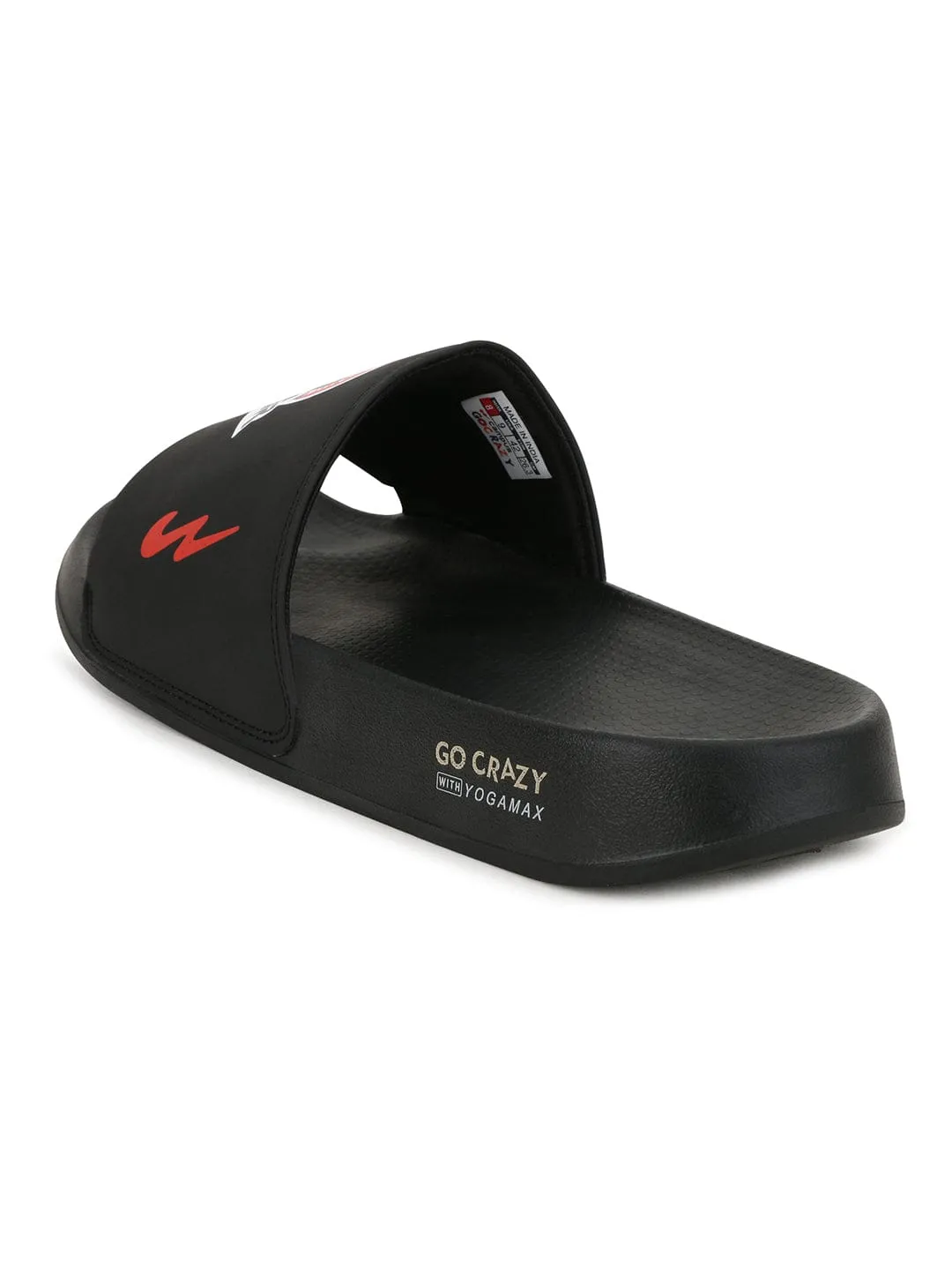 SL-SPR001 Black Men's Slides sold by Campus Shoes product image thumbnail 3