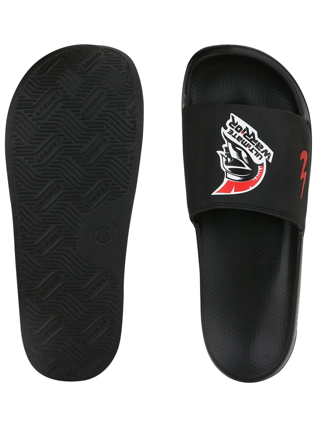 SL-SPR001 Black Men's Slides sold by Campus Shoes product image thumbnail 4
