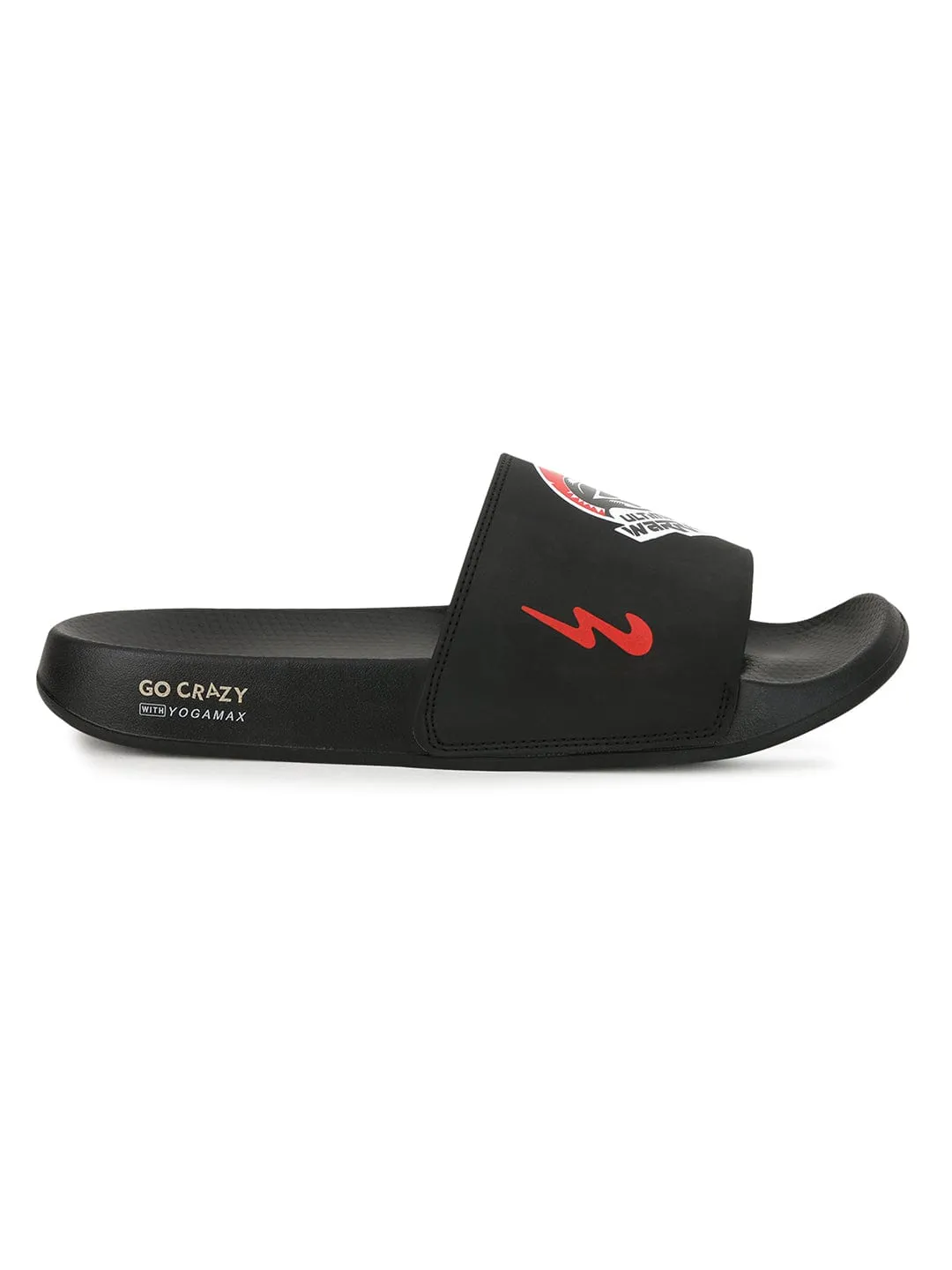 SL-SPR001 Black Men's Slides sold by Campus Shoes product image thumbnail 2