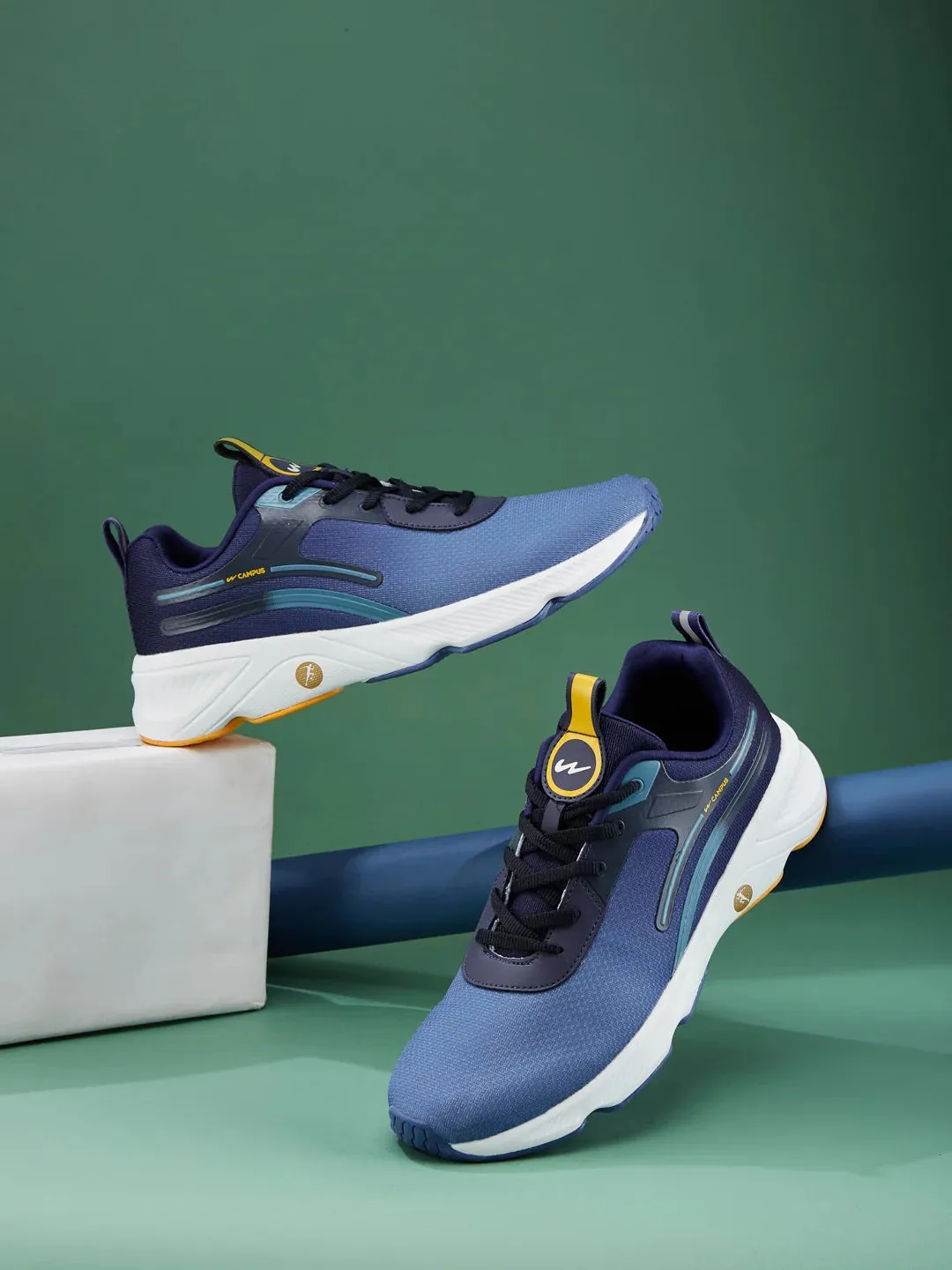 MELLOW Navy Men's Running Shoes sold by Campus Shoes