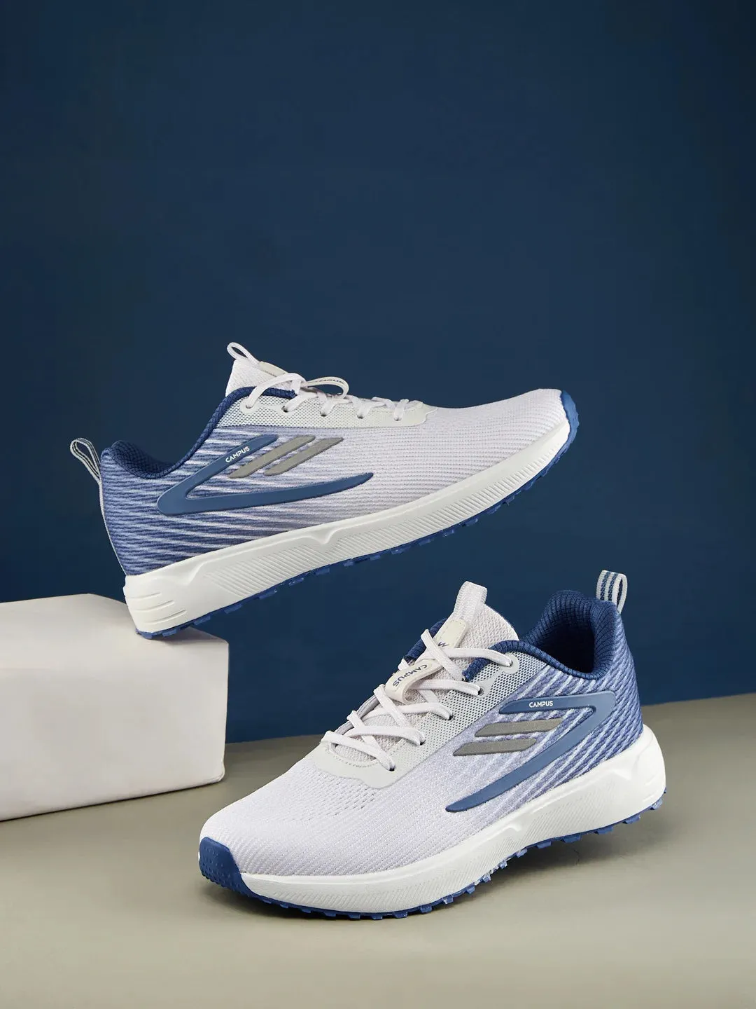 SKIPE White Men's Running Shoes sold by Campus Shoes