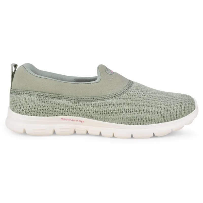 SILICO Green Women's Slip-ons sold by Campus Shoes