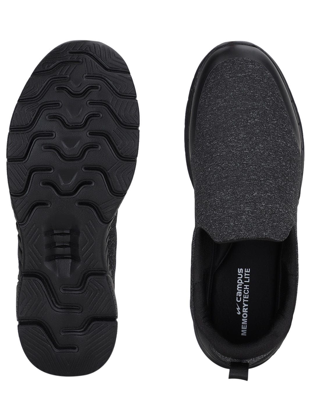 QUBA Black Men's Black Casual Shoes sold by Campus Shoes product image thumbnail 3