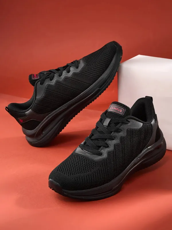 SWOON Black Men's Running Shoes sold by Campus Shoes