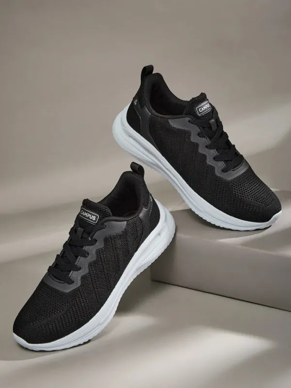 SWOON Black Men's Running Shoes sold by Campus Shoes