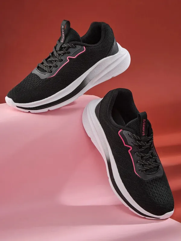 SPREE Black Women's Running Shoes sold by Campus Shoes