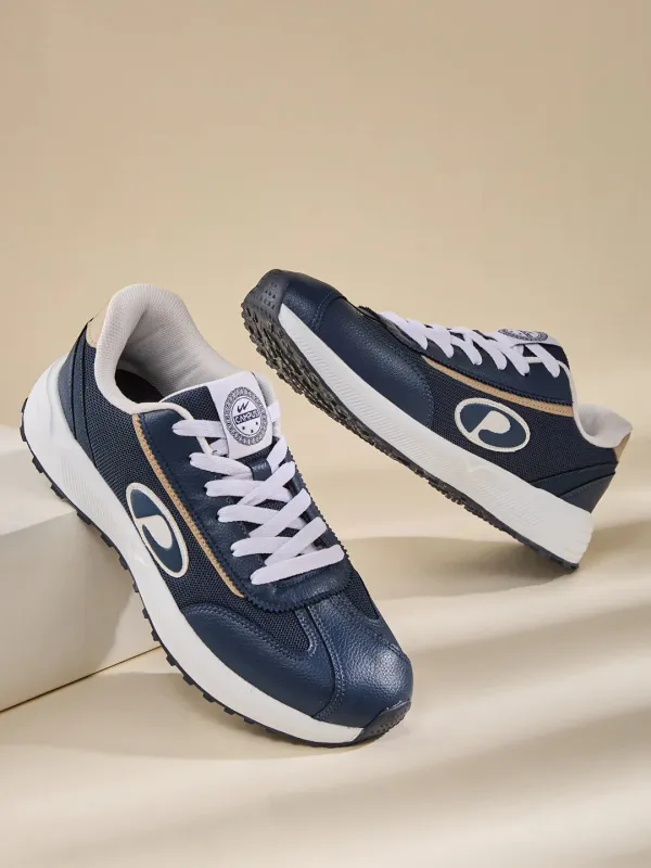 ASEND Navy Men's Sneakers sold by Campus Shoes