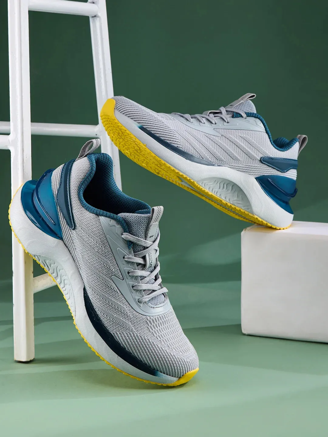 GLOAM Grey Men's Running Shoes sold by Campus Shoes