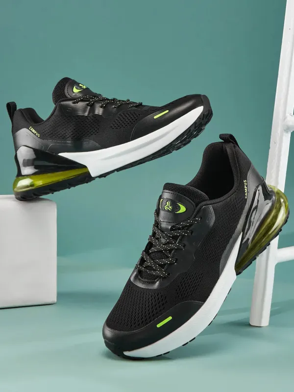 EXTRACT Black Men's Running Shoes sold by Campus Shoes