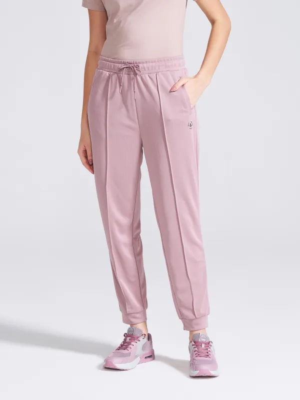 Women's Mauve Regular Fit Track Pants made by Campus Shoes