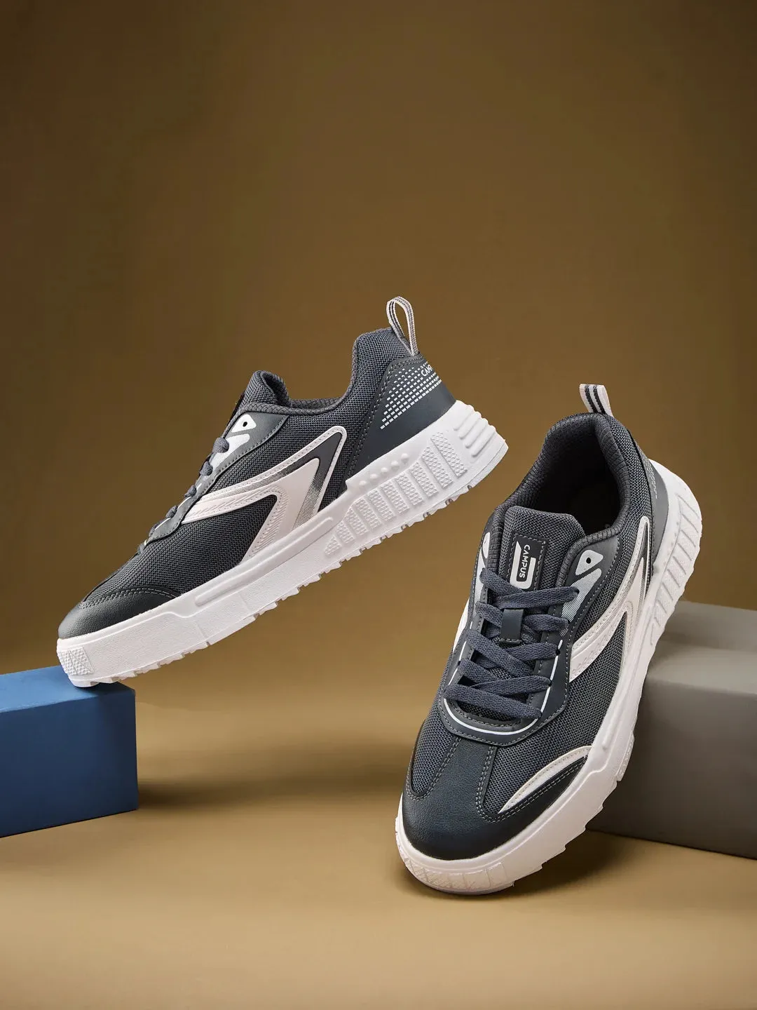 STATIC Grey Men's Sneakers sold by Campus Shoes