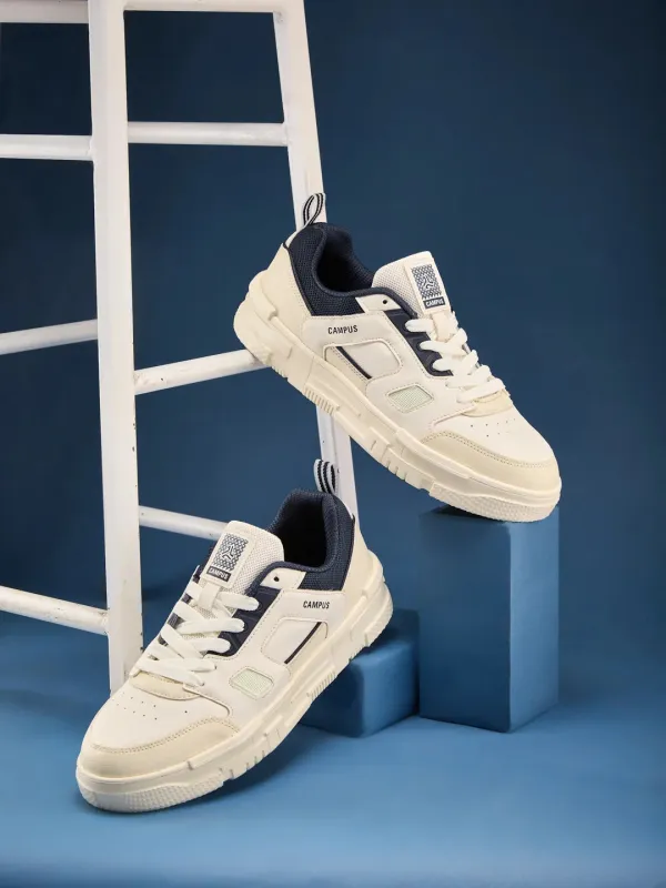 STOMP Off White Men's Sneakers sold by Campus Shoes
