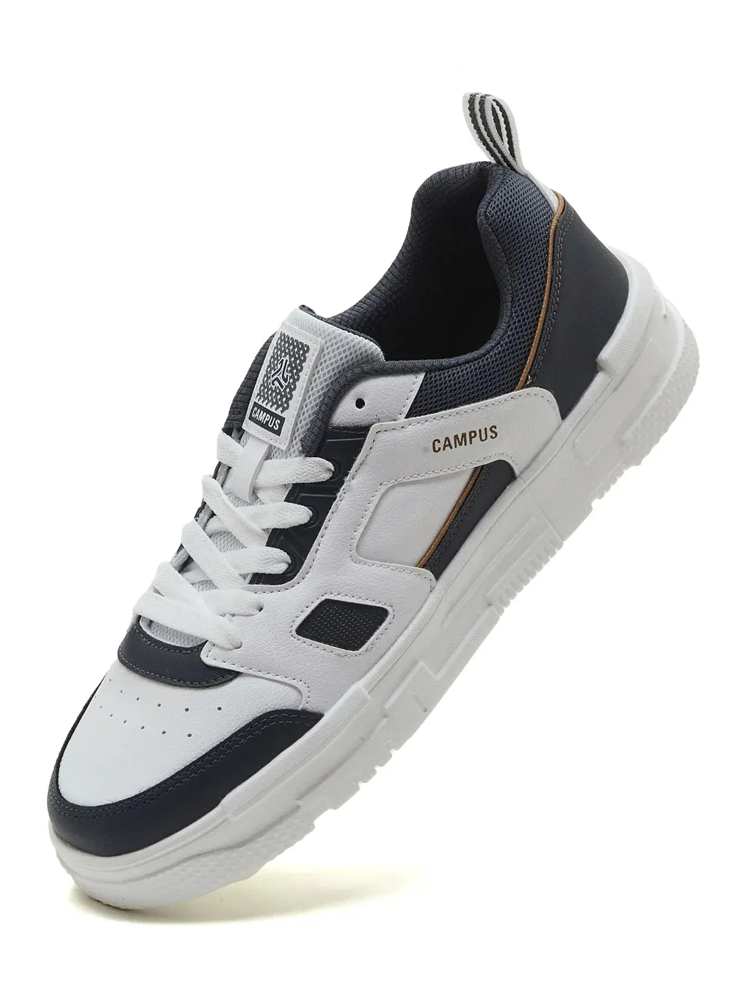 STOMP White Men's Sneakers sold by Campus Shoes product image thumbnail 3