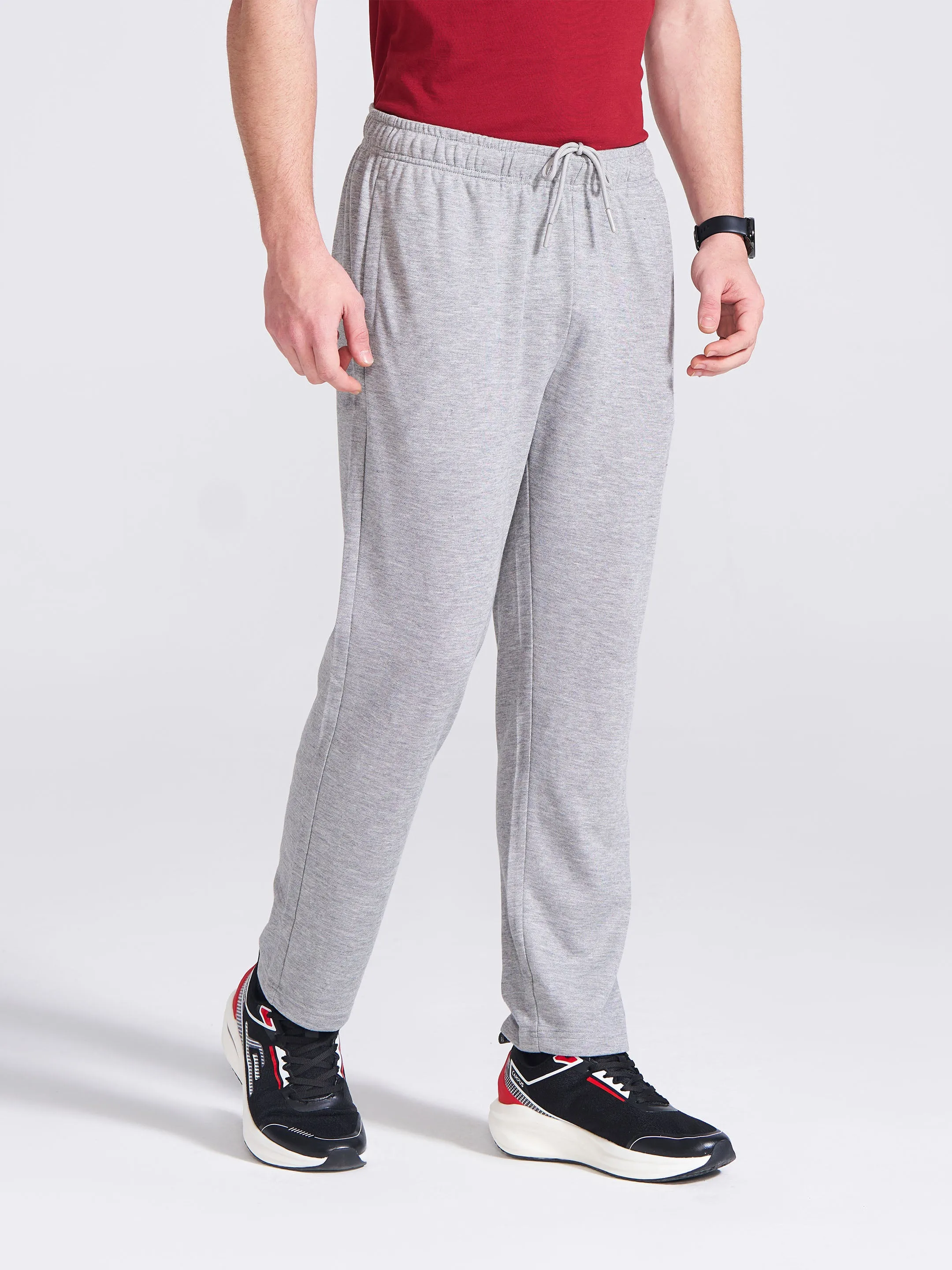 Men's Grey Regular Fit Track Pants sold by Campus Shoes
