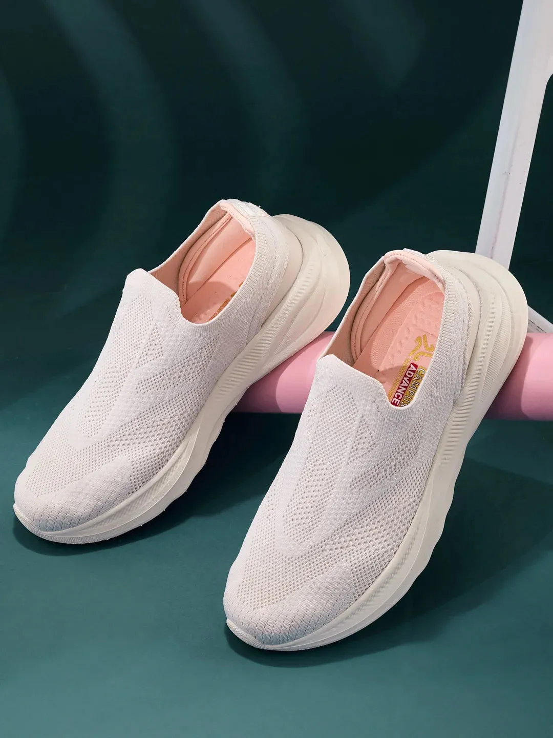 FABY White Women's Walking Shoes sold by Campus Shoes
