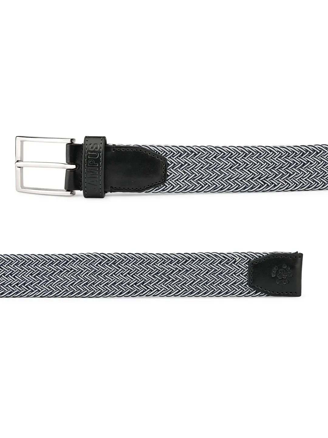 Dual Tone Braided Blue Unisex Belt sold by Campus Shoes product image thumbnail 5