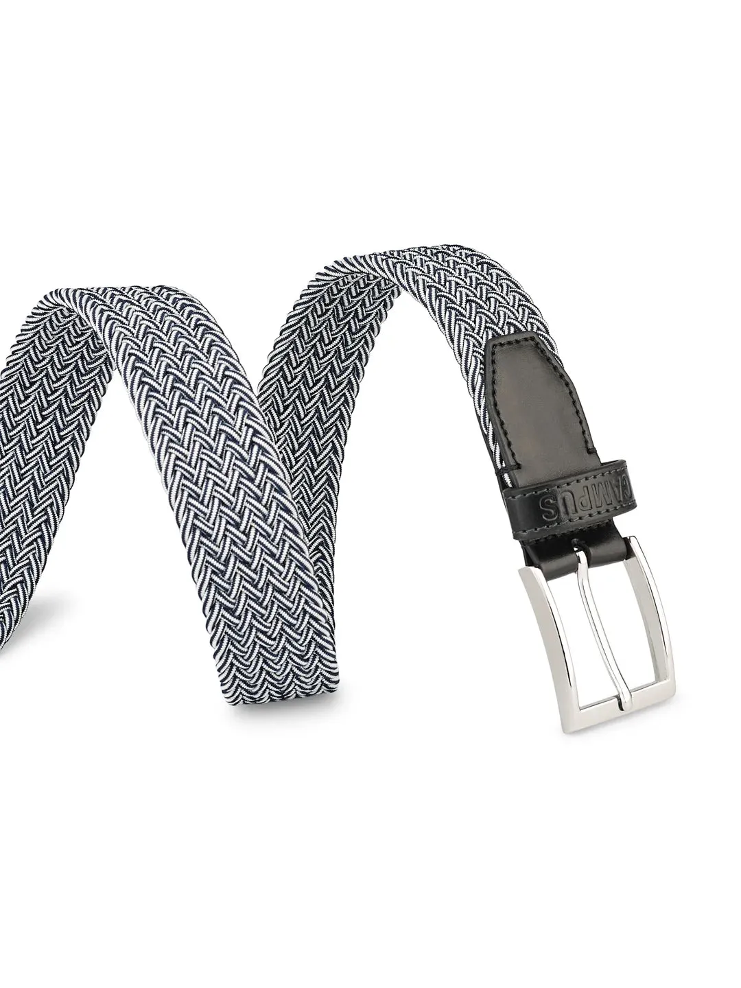 Dual Tone Braided Blue Unisex Belt sold by Campus Shoes product image thumbnail 3