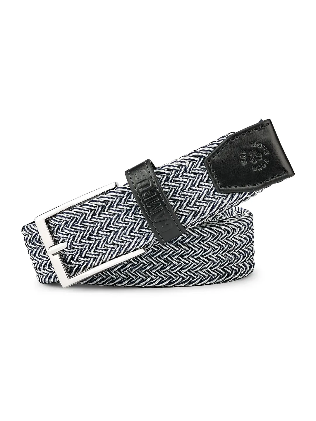 Dual Tone Braided Blue Unisex Belt sold by Campus Shoes product image thumbnail 4