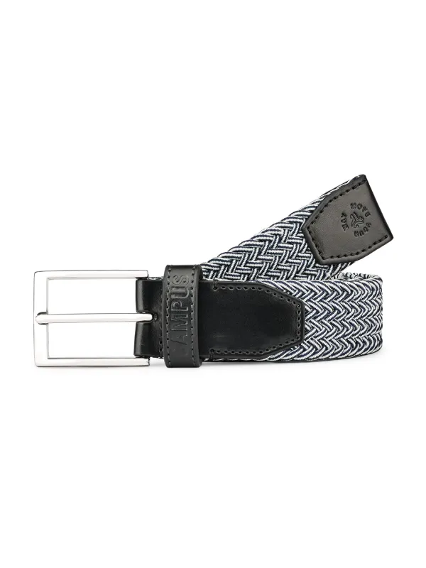 Dual Tone Braided Blue Unisex Belt made by Campus Shoes