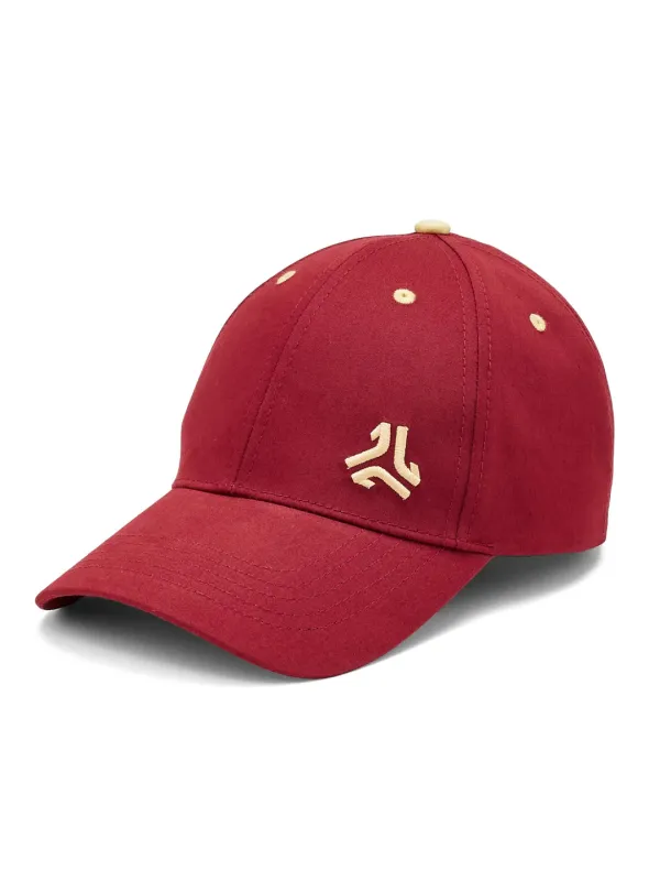 Brushed Cotton Twill Red Unisex Cap made by Campus Shoes