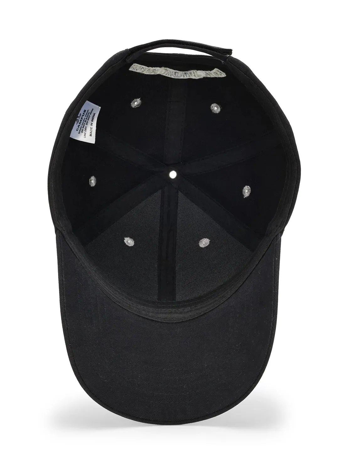 Brushed Cotton Twill Black Unisex Cap sold by Campus Shoes product image thumbnail 4