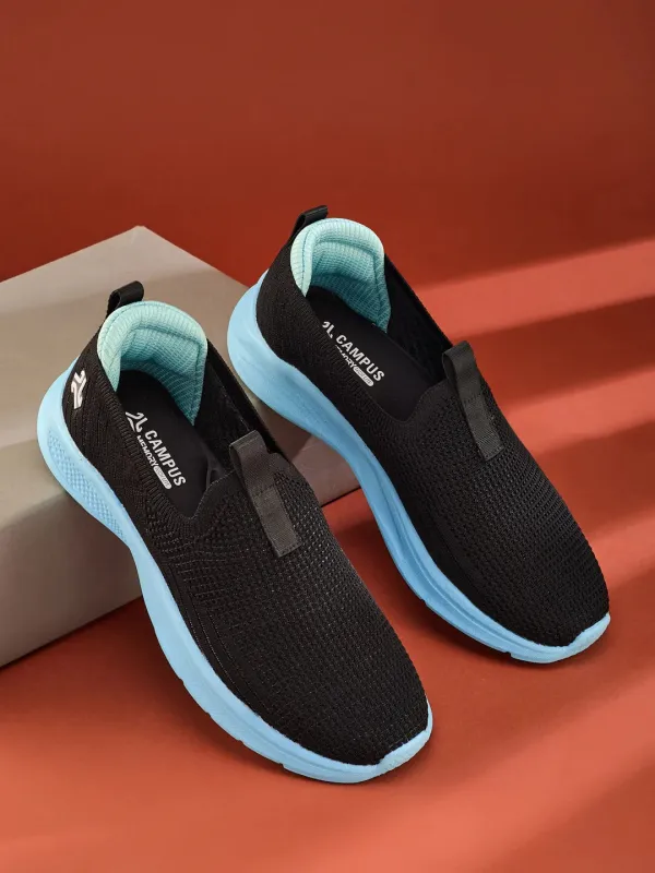 PLUZZ Black Women's Walking Shoes sold by Campus Shoes